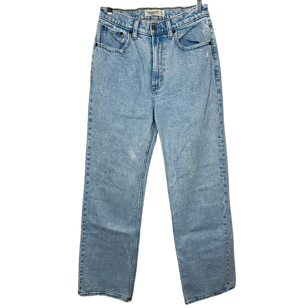 Abercrombie & Fitch The ’90s Relaxed Jean High Rise Blue Denim Jeans Size 26 2 R